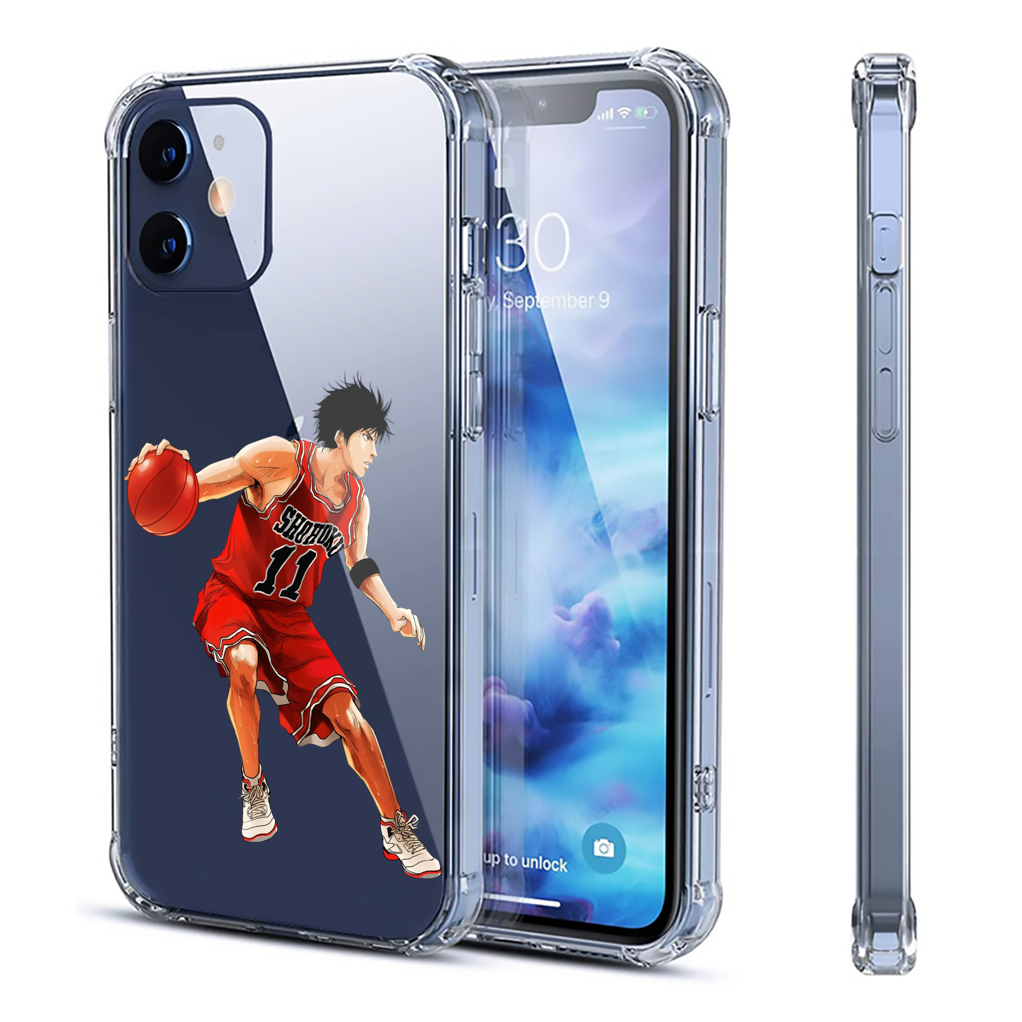 （画像用） SLAM DUNK／スラムダンク 【iPhone 12シリーズ対応】透明スマホケース（クリアソフトケース）